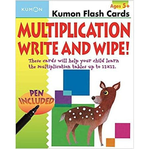Kumon Flash Cards - Multiplication Write and Wipe | Little Baby.