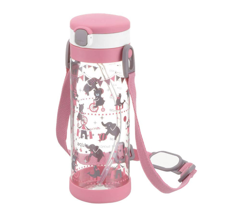 Richell Aqulea Clear Straw Bottle Mug (450m)