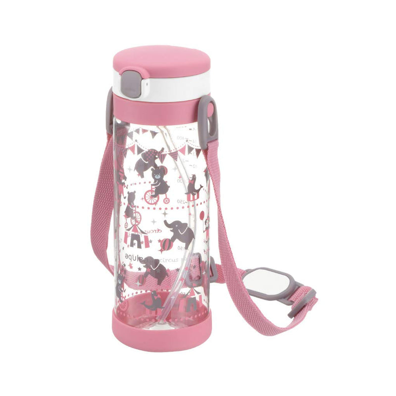 Richell Aqulea Clear Straw Bottle Mug (450m)-3