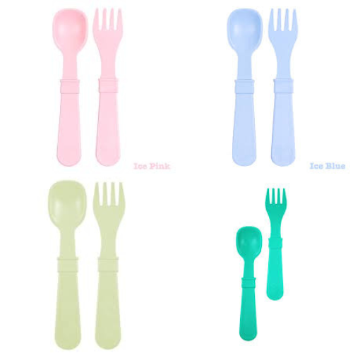 Re-Play Utensils Fork & Spoon Set of 4-6