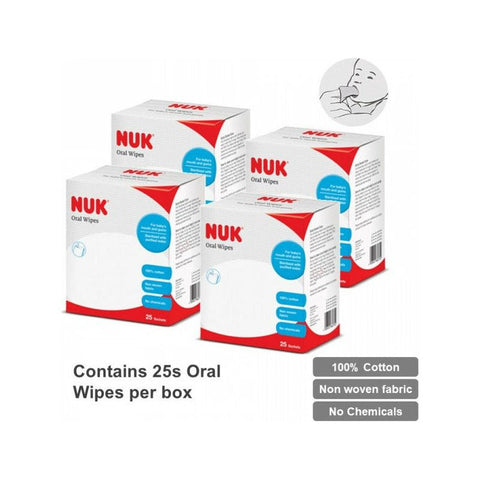 [Bundle] NUK Oral Wipes - 4 boxes