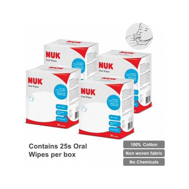[Bundle] NUK Oral Wipes - 4 boxes-1