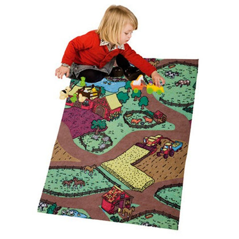 Lucky Baby Farm Carpet + 11 Figurines