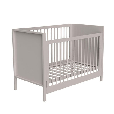Little kBaby Baby Cot - Soft Tone Grey (with Free Mattress)