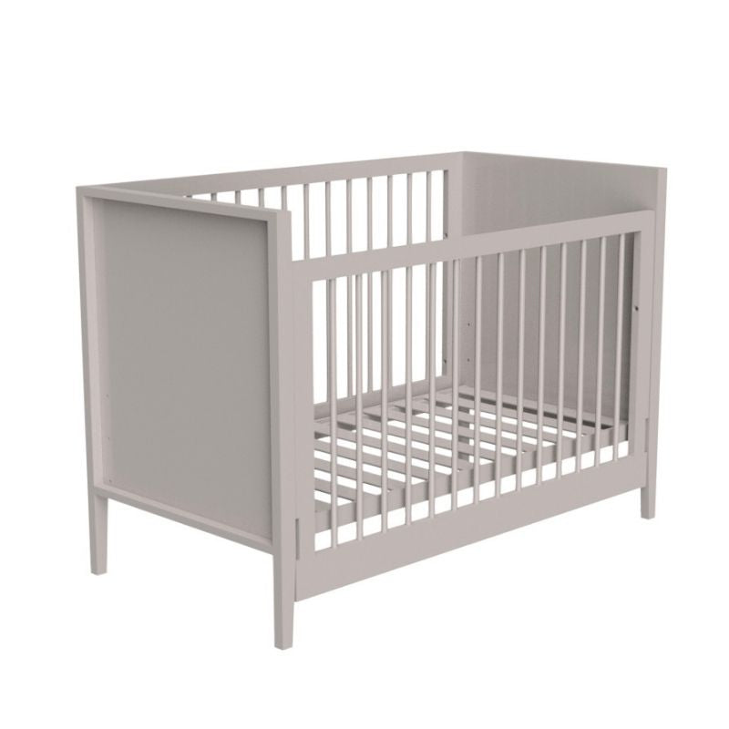 Little kBaby Baby Cot - Soft Tone Grey (with Free Mattress)-5