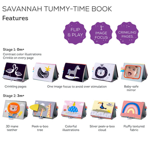 Taf Toys Savannah Tummy Time Book