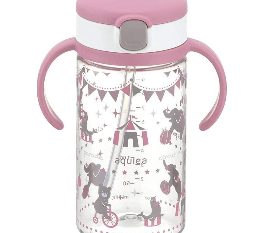Richell Aqulea Clear Straw Bottle Mug (320ml)