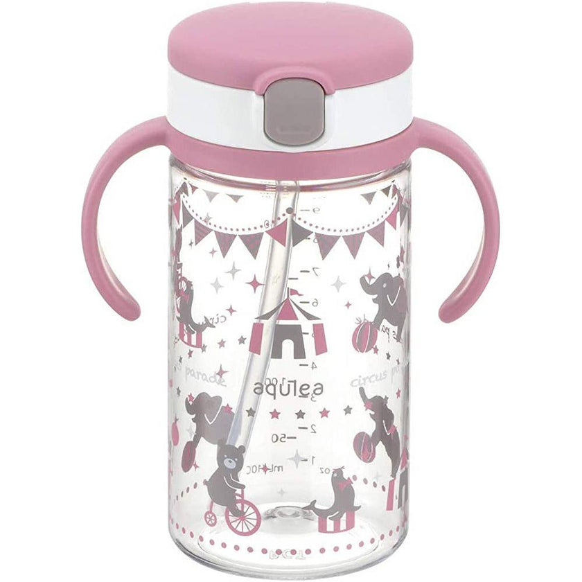 Richell Aqulea Clear Straw Bottle Mug (320ml)