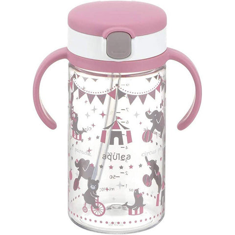 Richell Aqulea Clear Straw Bottle Mug (320ml)