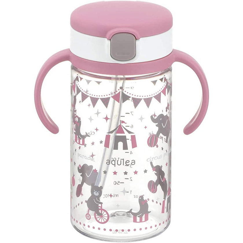 Richell Aqulea Clear Straw Bottle Mug (320ml)