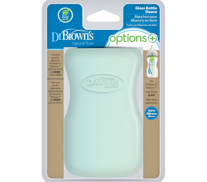 Dr. Brown’s Natural Flow Options+ Glass Baby Bottle Sleeve (Wide-Neck)