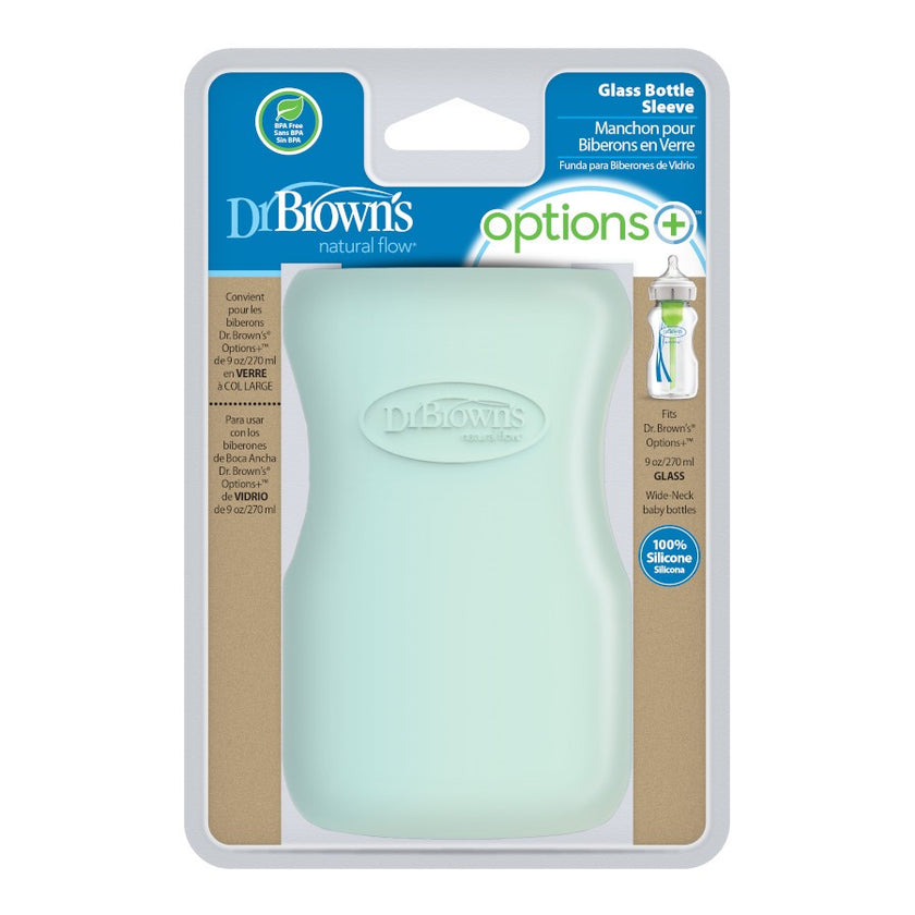Dr. Brown’s Natural Flow Options+ Glass Baby Bottle Sleeve (Wide-Neck)