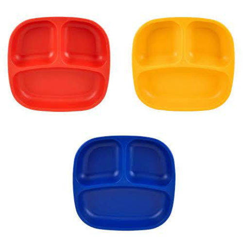 Re-Play Divided Plate Set of 3
