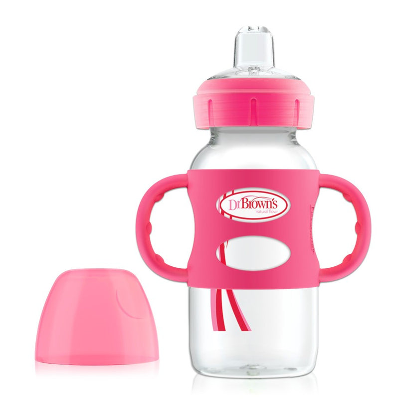 Dr Brown’s 270ml Sippy Spout Bottle w Silicone Handle (Assorted Designs)-1