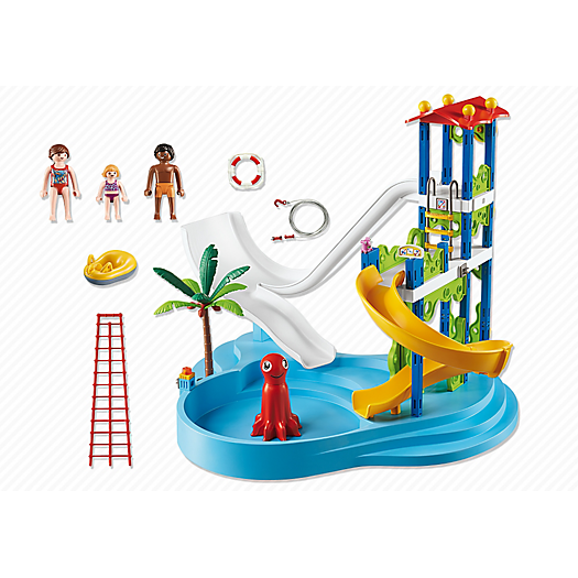 Playmobil 6669 Water Park with Slides *New!* | Little Baby.