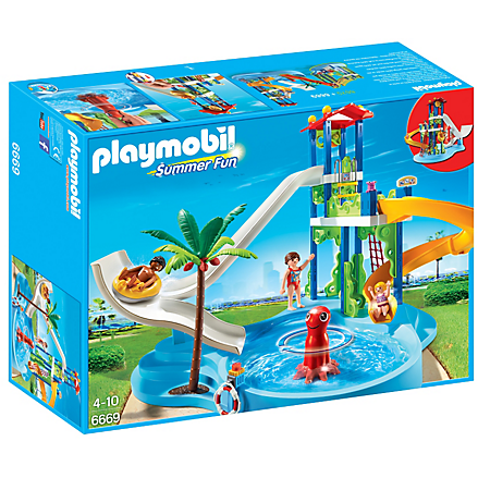 Playmobil 6669 Water Park with Slides *New!* | Little Baby.