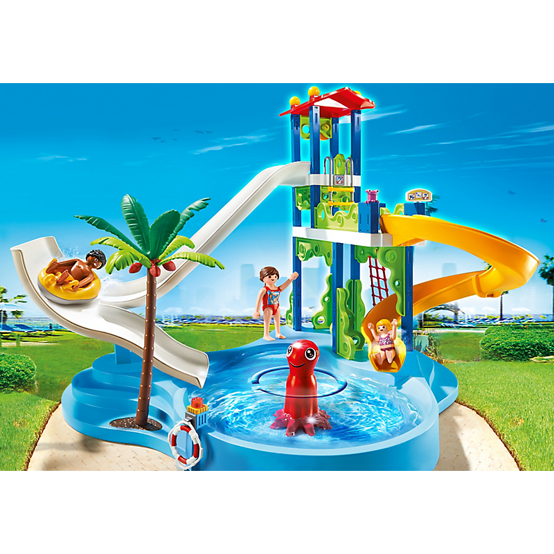Playmobil 6669 Water Park with Slides *New!* | Little Baby.
