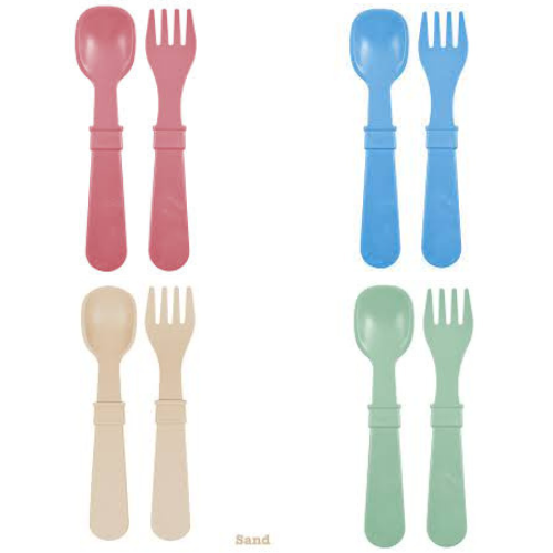 Re-Play Utensils Fork & Spoon Set of 4-7