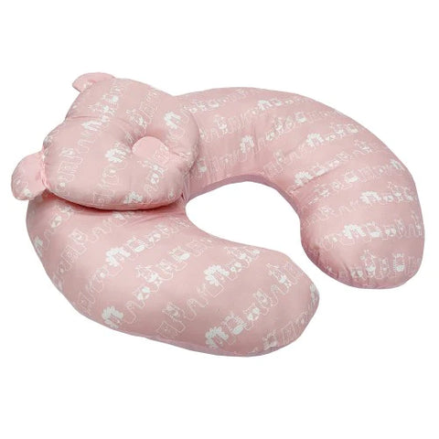 Lucky Baby Cuddle'U Nursing Pillow/Positioner + Infant Pillow - Pink Animal