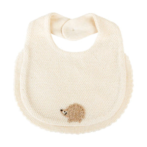 Hoppetta Knit Bib - Hedgehog | Little Baby.