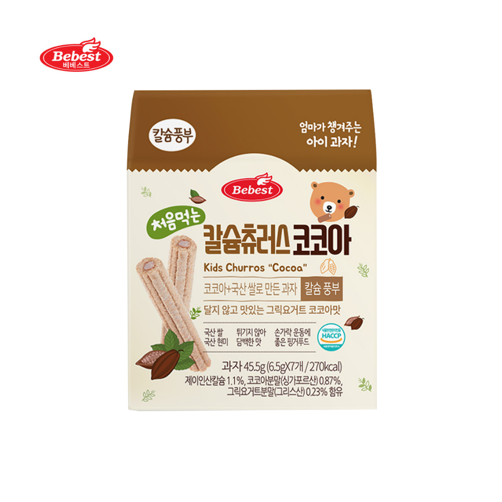 Bebest Kids Calcium Churros - Choco (6.5g x 7ea)