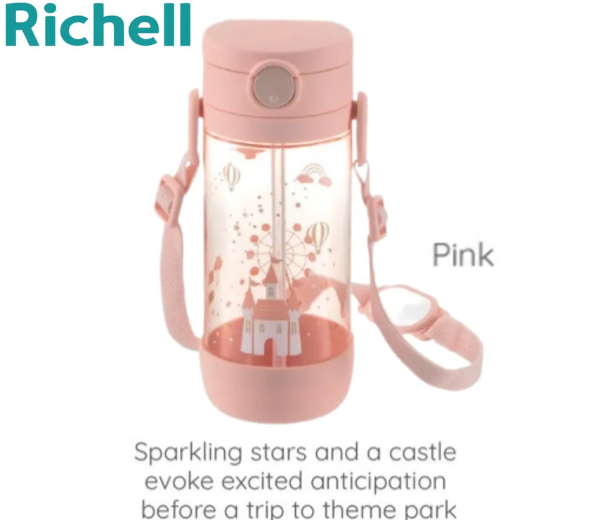 Richell AXSTARS Straw Bottle 450ml