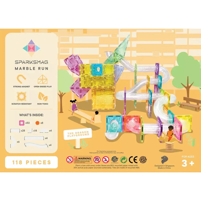 SparksMag Marble Run 118 Pcs
