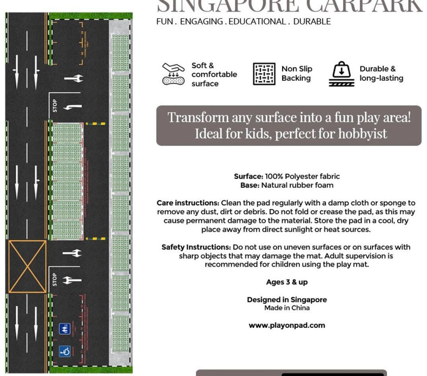 Playonpad Singapore Road & Car Park Mat