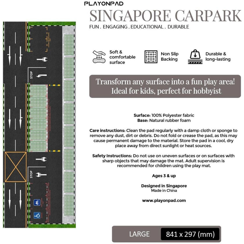 Playonpad Singapore Road & Car Park Mat
