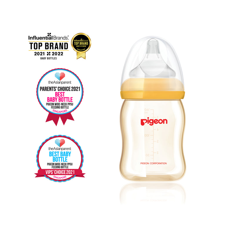 Pigeon SofTouch Peristaltic PLUS PPSU Nursing Bottle - 160 ml (w Nipple Size SS)-1