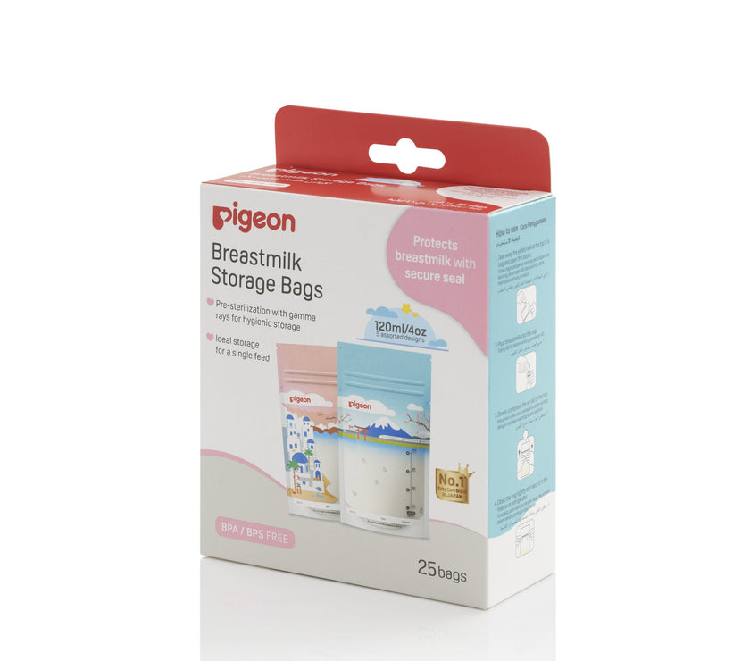 Pigeon Breast Milk Storage Bags 180ml Animals (25pcs)
