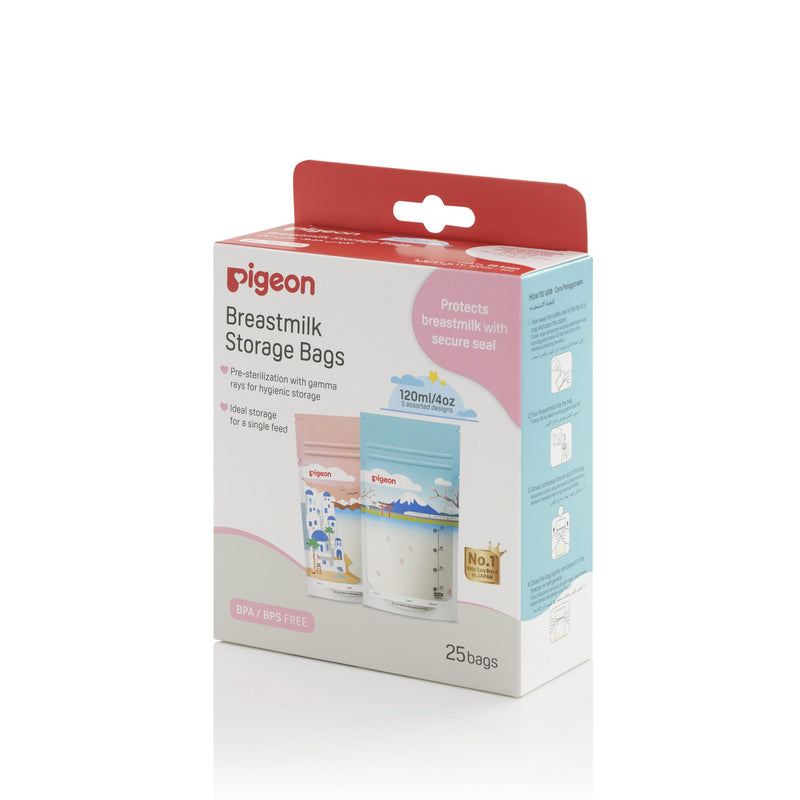 Pigeon Breast Milk Storage Bags 180ml Animals (25pcs)-3