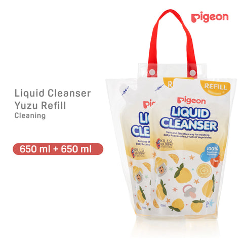 Pigeon Liquid Cleanser Yuzu 650ml Refill 2-in-1