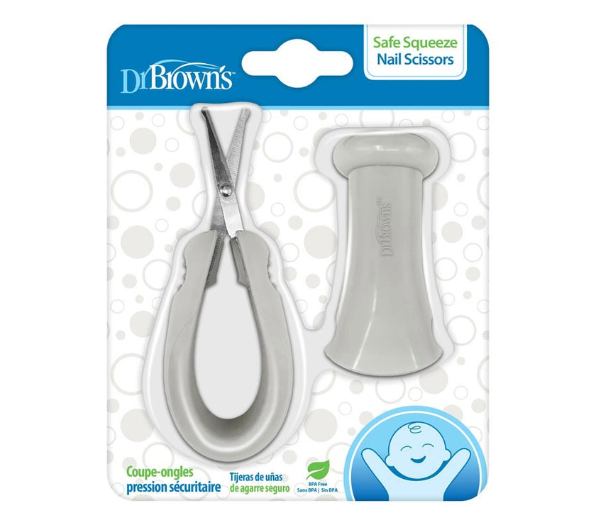 Dr. Brown’s Safe Squeeze Nail Scissors w Case