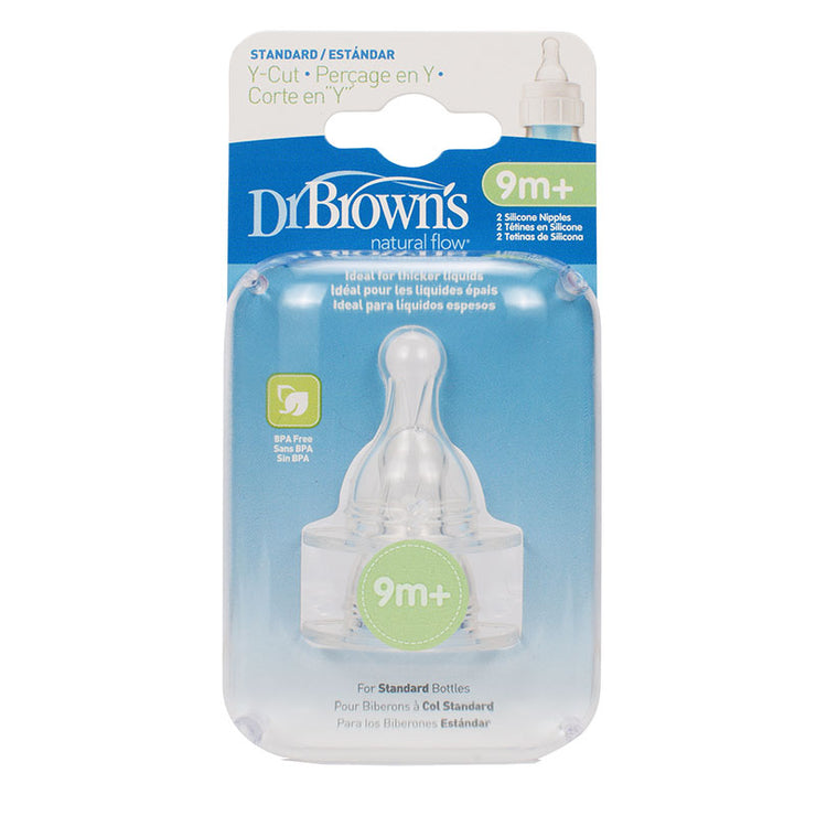 Dr. Brown’s Options+ Narrow-Neck Replacement Nipples (Assorted Designs)