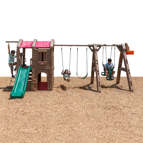 Step 2 Adventure Lodge Play Center with Glider