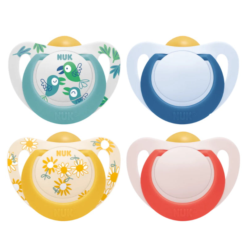 NUK Star Day Latex Soother Twin Pack (Assorted Designs)