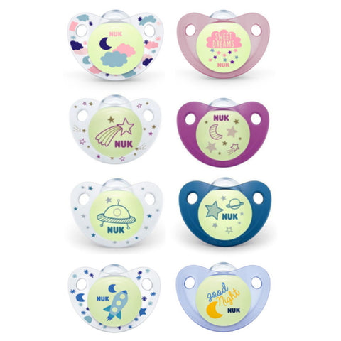 NUK Night/Day Silicone Soother (Assorted Designs)