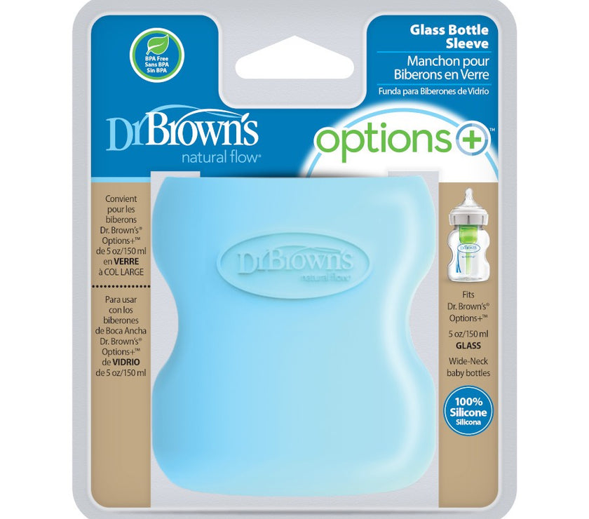 Dr. Brown’s Natural Flow Options+ Glass Baby Bottle Sleeve (Wide-Neck)