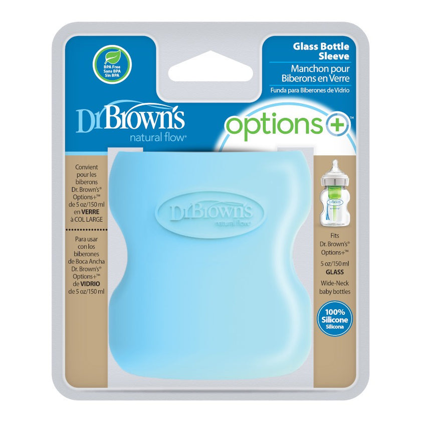 Dr. Brown’s Natural Flow Options+ Glass Baby Bottle Sleeve (Wide-Neck)