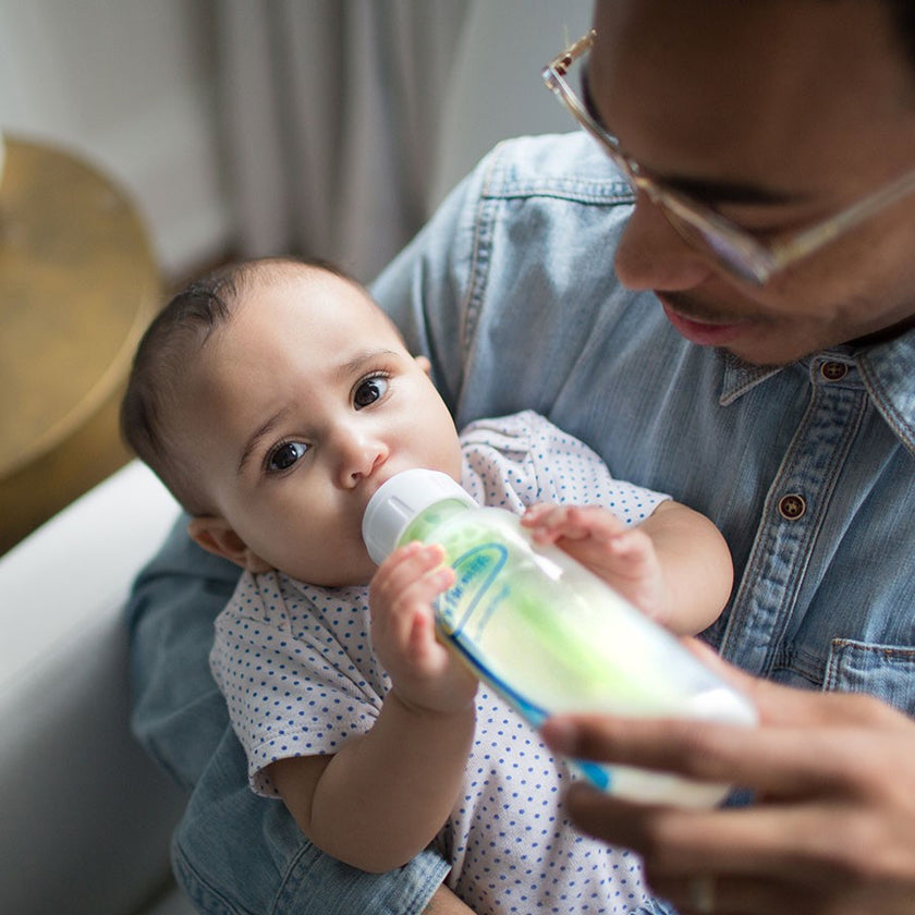 Dr Brown’s Natural Flow Anti-Colic Options Narrow Glass Baby Bottle (Level 1 Nipple)