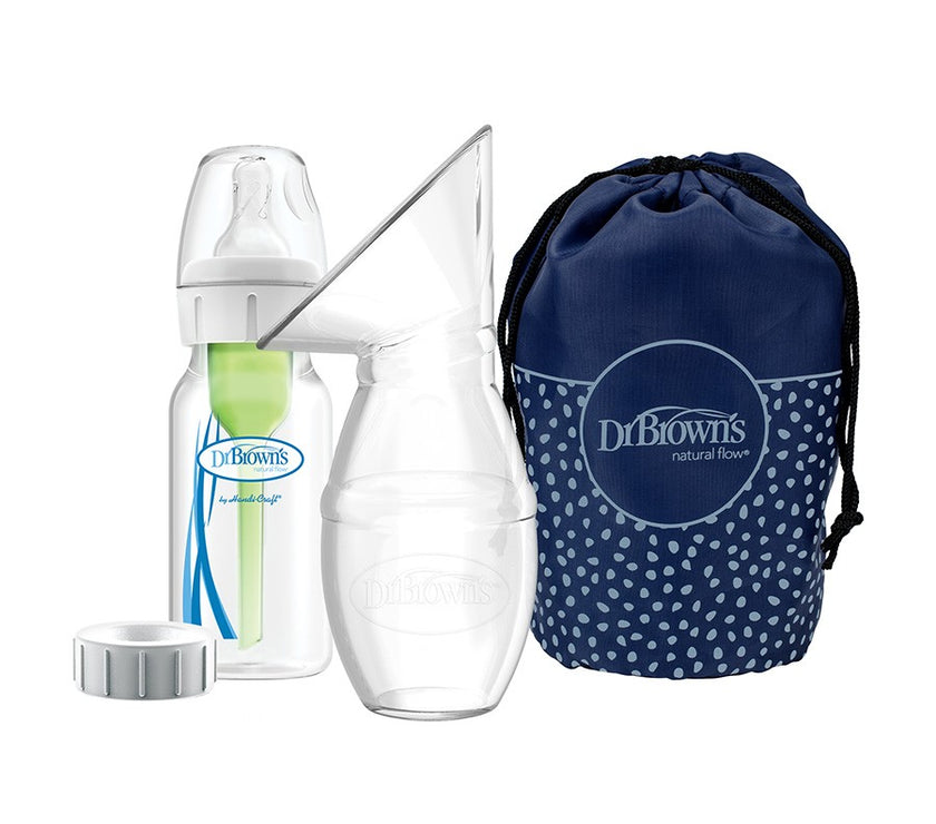 Dr. Brown’s Silicone One-Piece Breast Pump w 120ml PP Narrow Bottle