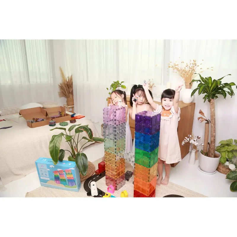 SparksMag Classic 104 Pcs Petite Magnetic Tiles Set-6