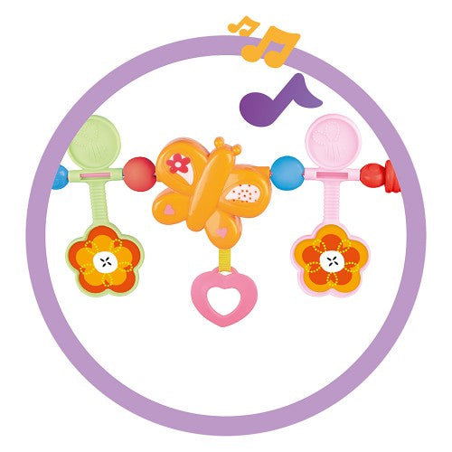 Lucky Baby Deluxe Bouncer - Pink Floral-4