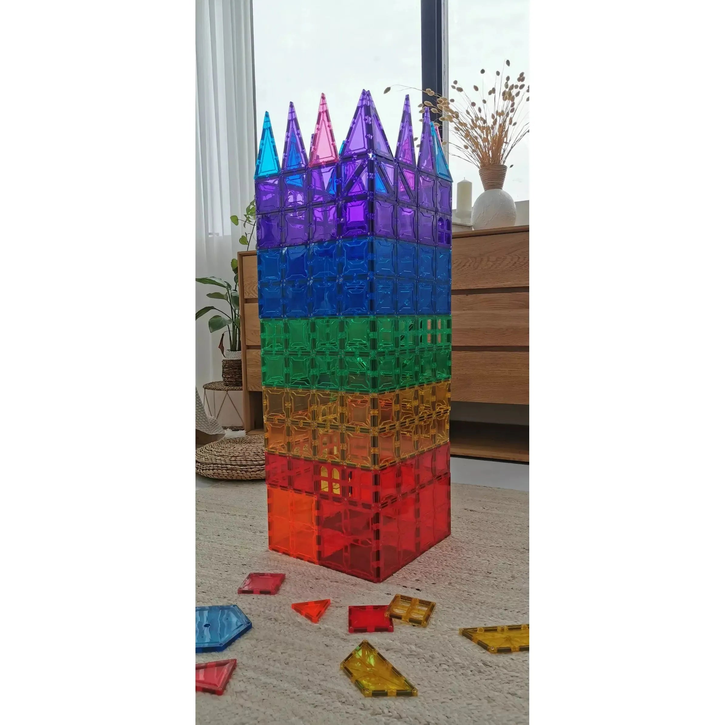 SparksMag Classic 104 Pcs Petite Magnetic Tiles Set
