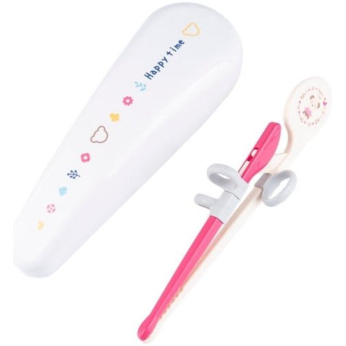 Richell Training Chopsticks with Case-3