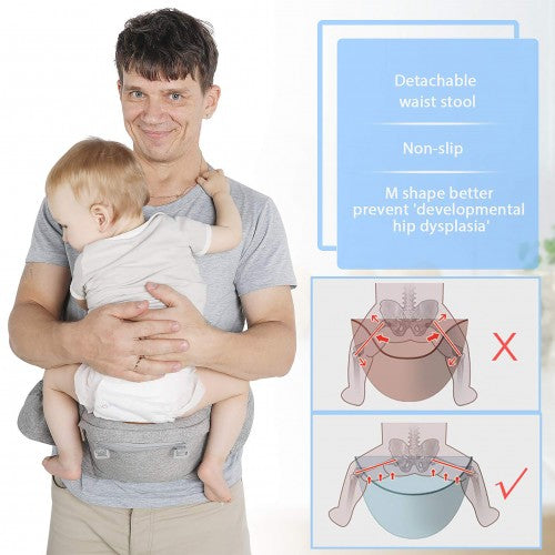 Lucky Baby 6-in-1 Baby Carrier - Gray