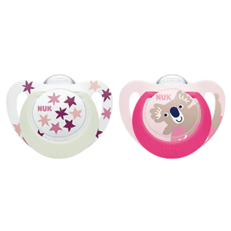 NUK Star Day & Night Silicone Soother (Assorted Designs)-6