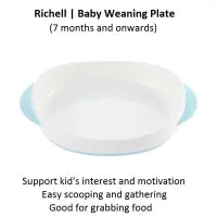 Richell T.L.I Weaning Plate 2pcs