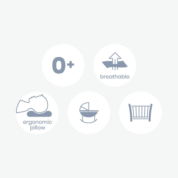 Doomoo Small Ergonomic Baby Head Pillow-6